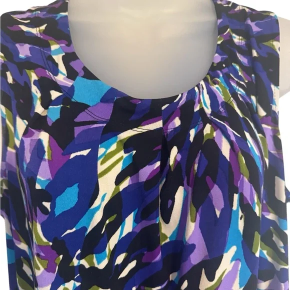 GORGEOUS Jones New York  Print Sleeveless Top/Shell    XLARGE   #G - Picture 2 of 6